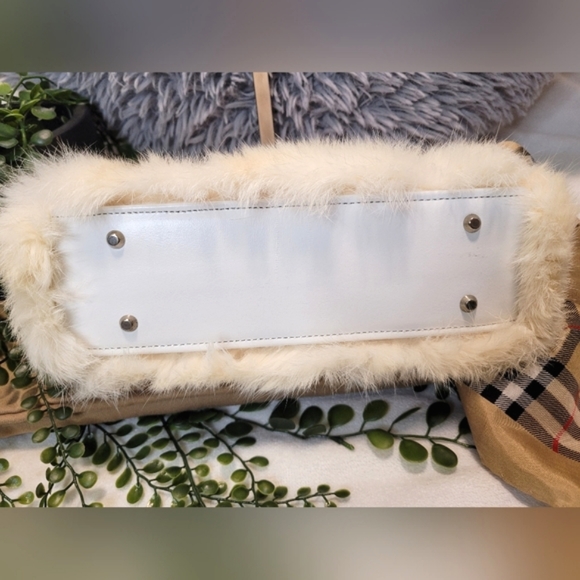 Burberrys Blue Label Rabbit Fur Handbag - Picture 2 of 11
